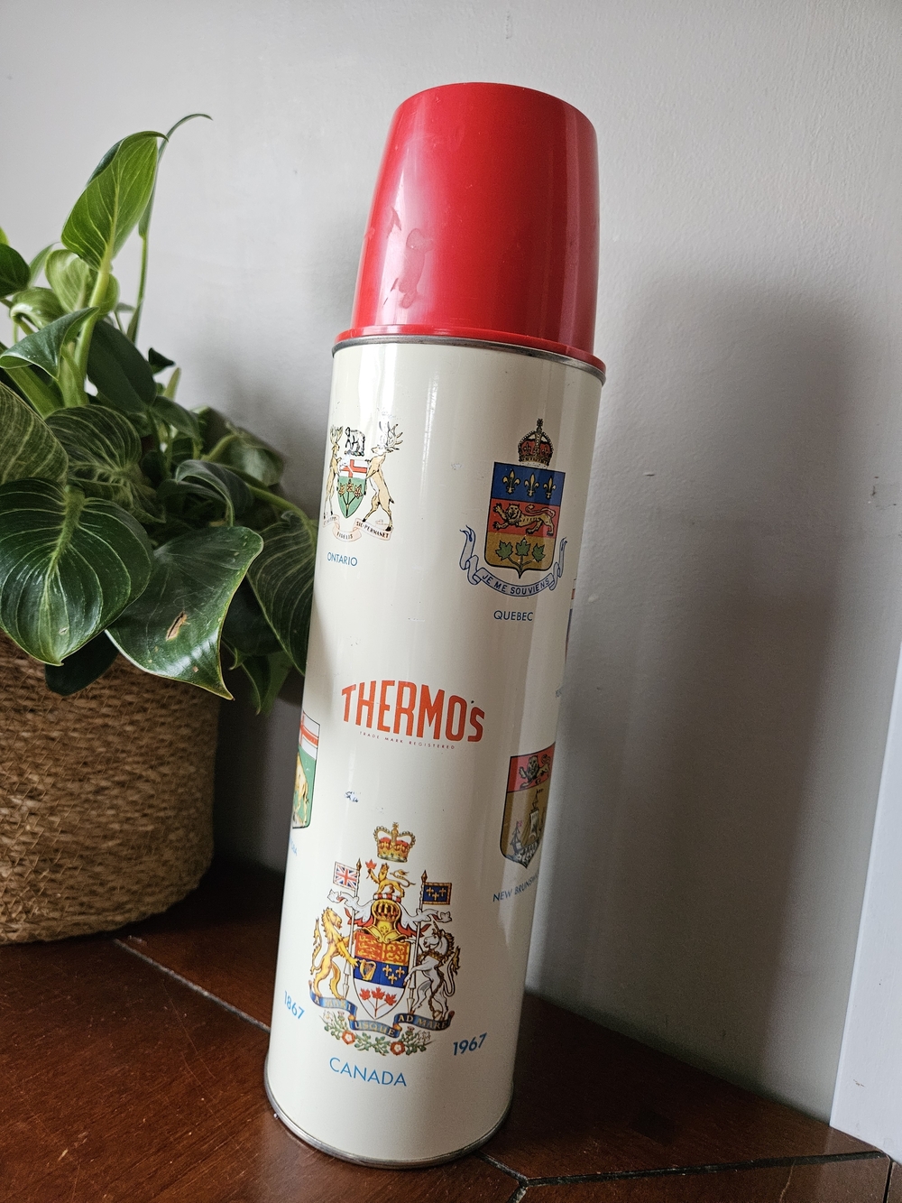 Canadian Centennial 1967 Thermos Vacuum Bottle